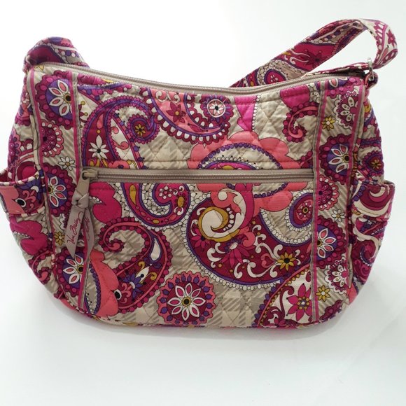 Vera Bradley Paisley Pink Quilted Bag - Picture 1 of 7